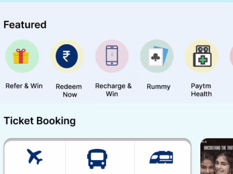 Cover image for Optimizing UI For Paytm Home Page