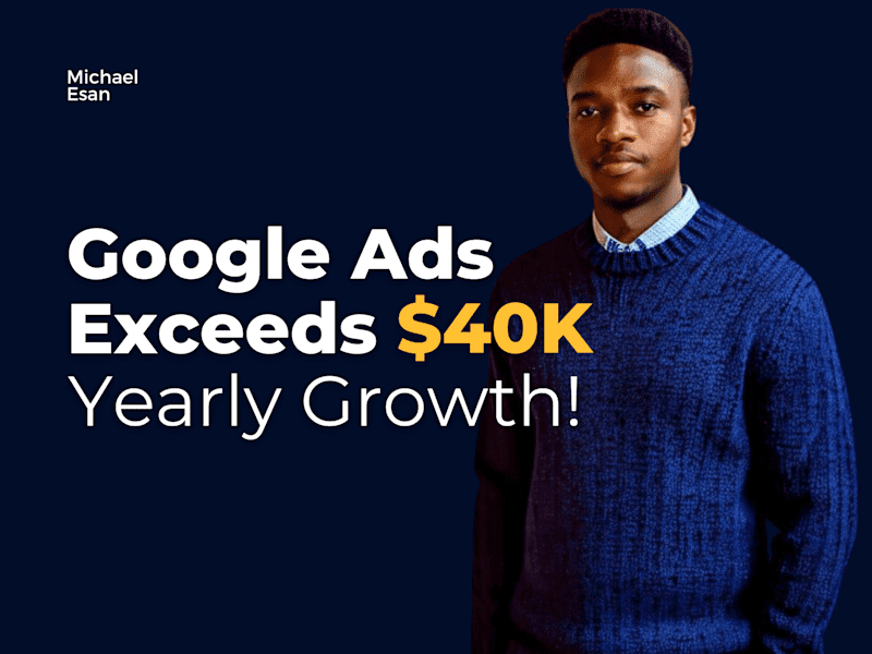 Cover image for Revolutionizing PROFITS: Google Ads Exceeds $40K Yearly Growth!