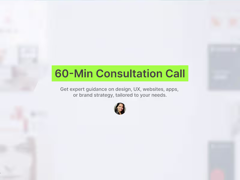Cover image for 60-Min Consultation Call