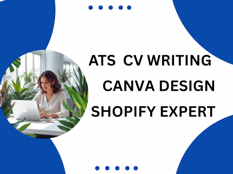 Cover image for ATS CV Writer Canva Graphic Designer Shopify Dropshipping Expert