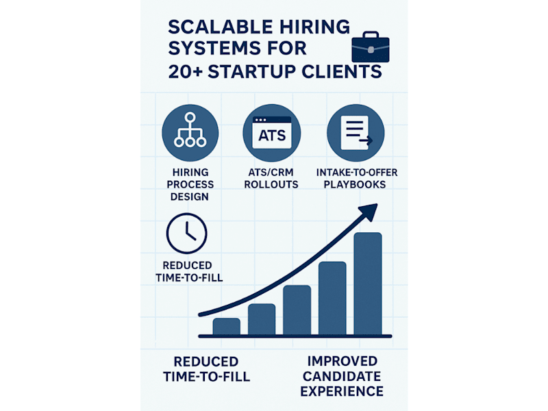 Cover image for Scalable Hiring Systems for 20+ Startup Clients