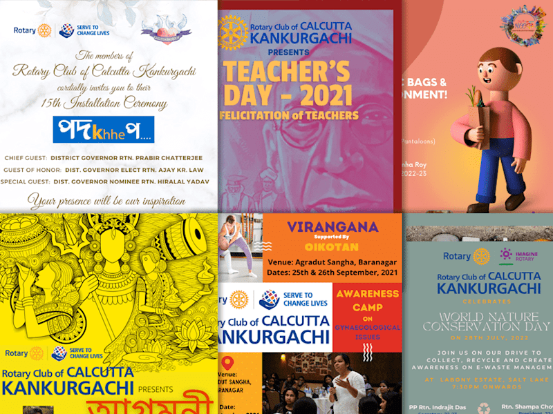 Cover image for Rotary Club of Calcutta Kankurgachi: Graphic Design Support