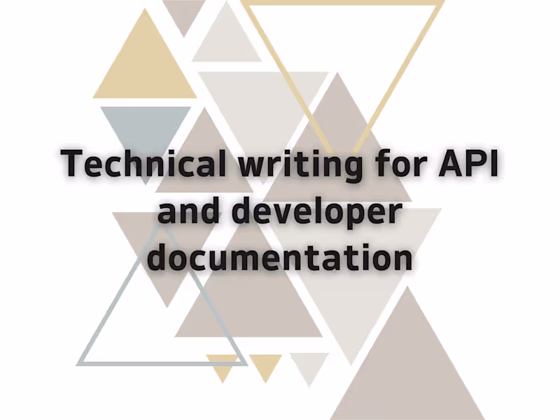 Cover image for Technical writing for API and developer documentation