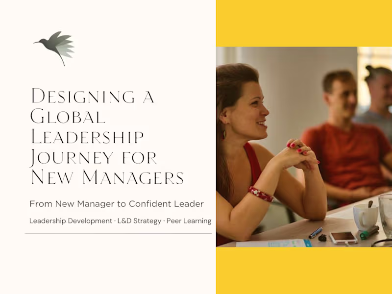 Cover image for Custom-designed leadership development journey for new managers