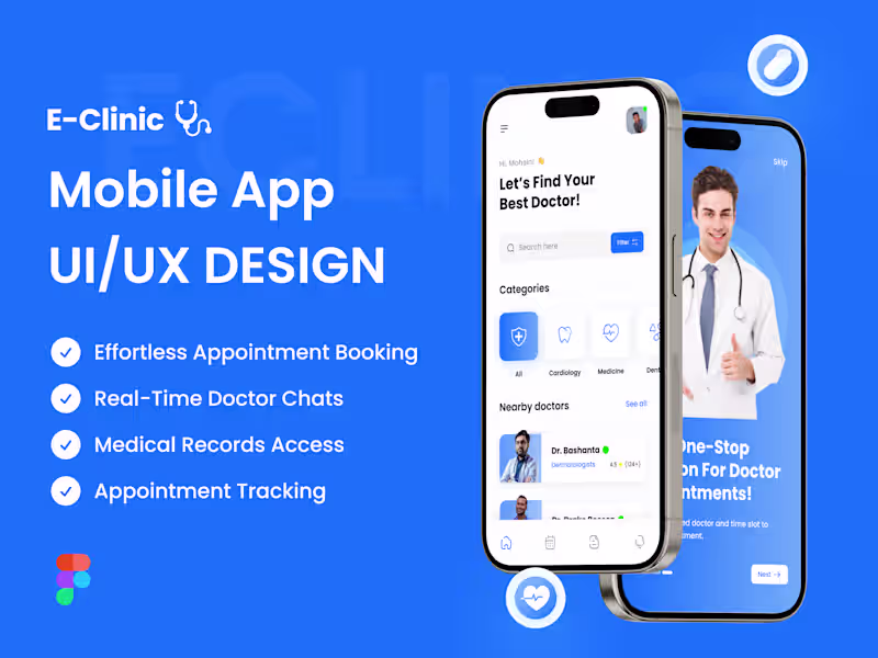 Cover image for Healthcare Consultancy Mobile App Design
