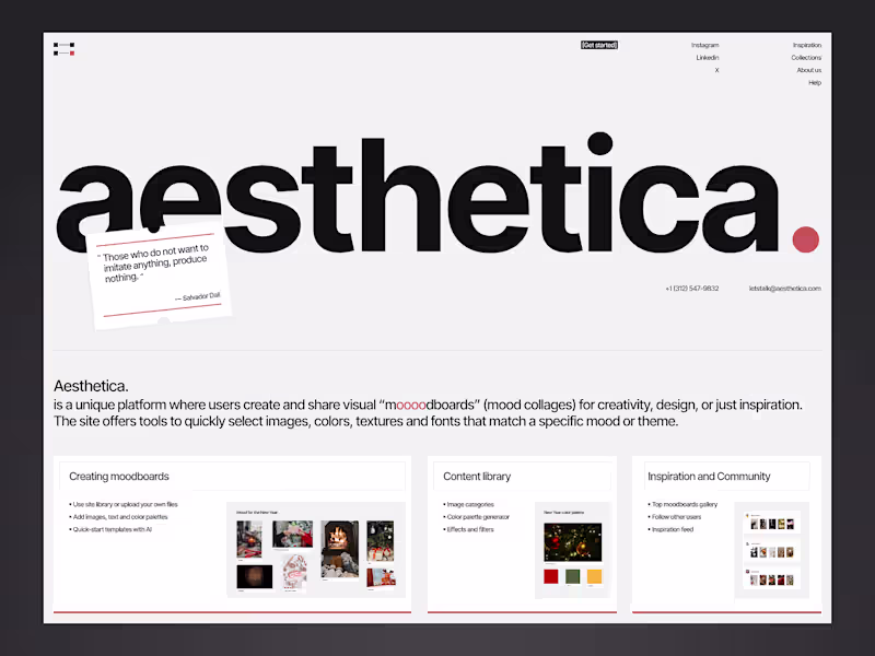 Cover image for aesthetica. - Crafting Visual Stories 🎨✨