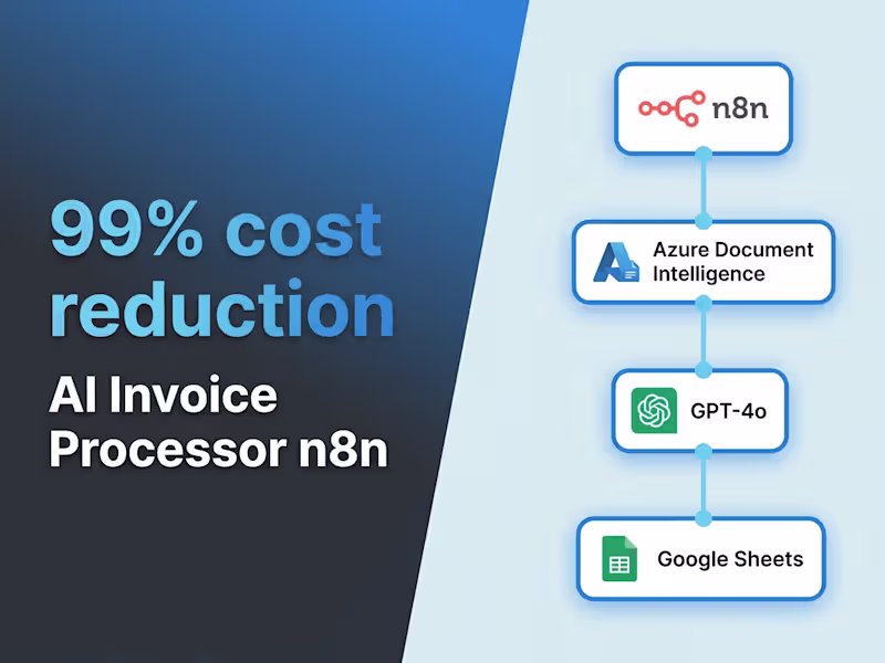 Cover image for Automated Invoice Processing n8n AI agent for Accounting Firm