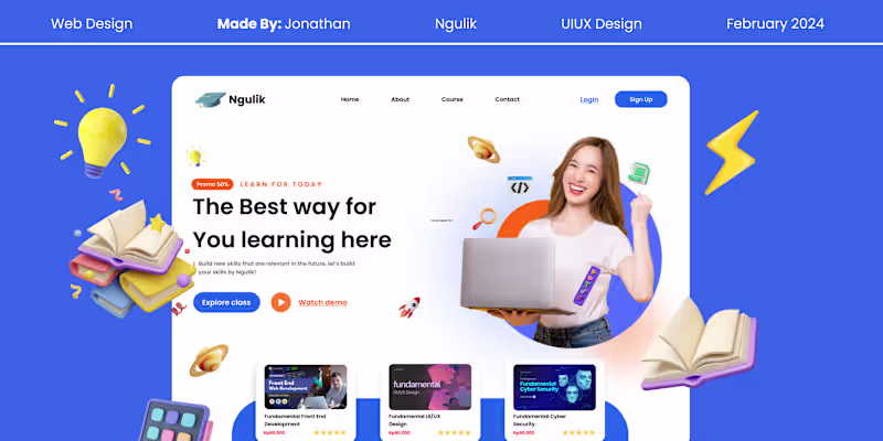 Cover image for UI Website Design Online Course 