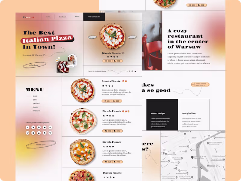 Cover image for Pizzeria Website