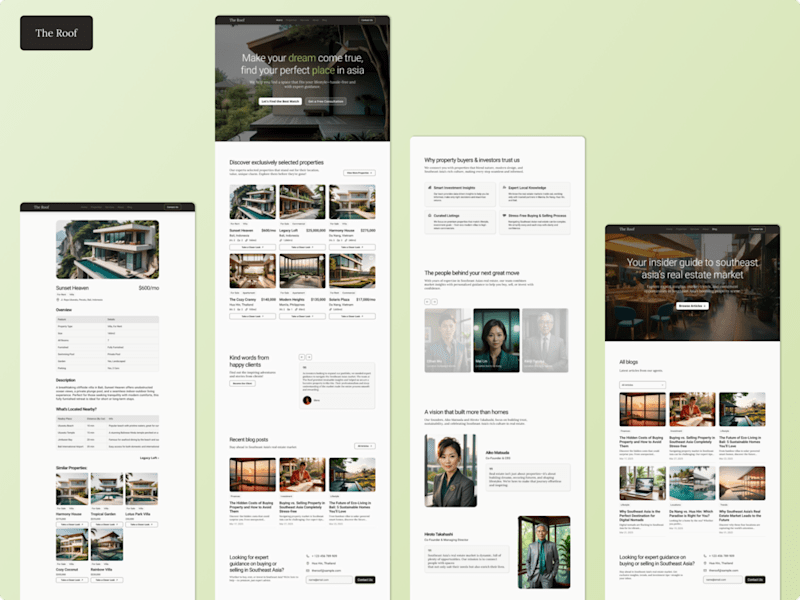 Cover image for The Roof - Real Estate Website Framer Template