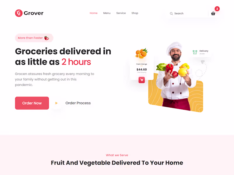 Cover image for Food Delivery Website