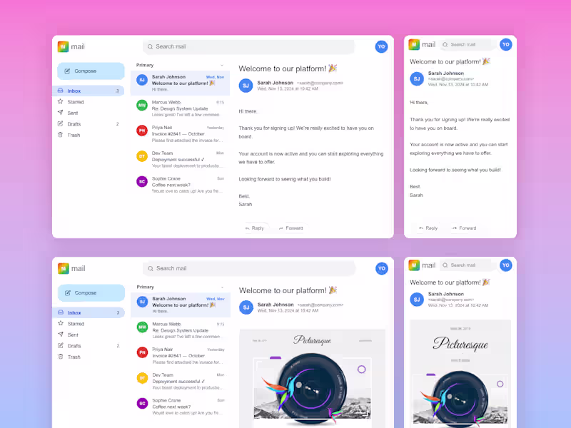 Cover image for MailView - Email Client Mockup