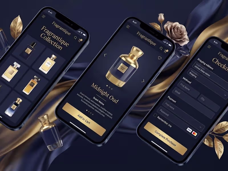 Cover image for Webflow (Fragrantique Luxury Perfume Store Design & Development)