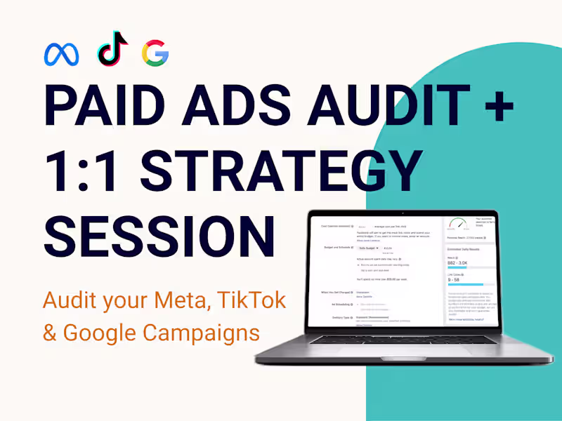 Cover image for Paid Ads Audit + 1:1 Strategy Session