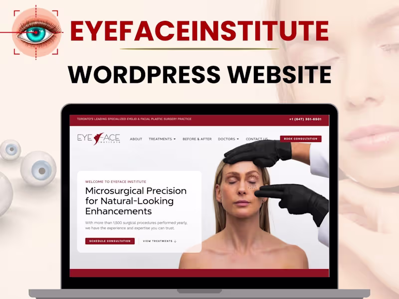 Cover image for Eye Face Institute  | Wordpress Website