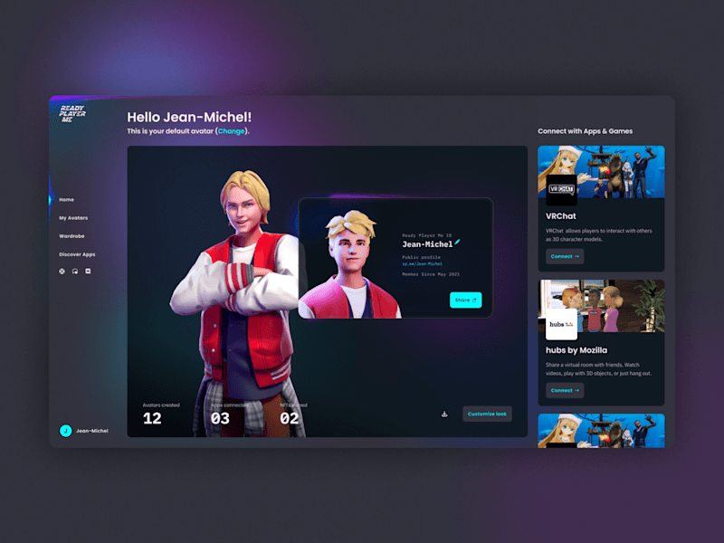 Cover image for Ready Player Me Hub