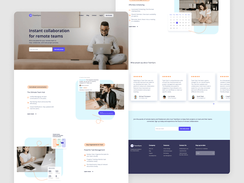 Cover image for TeamSync landing page