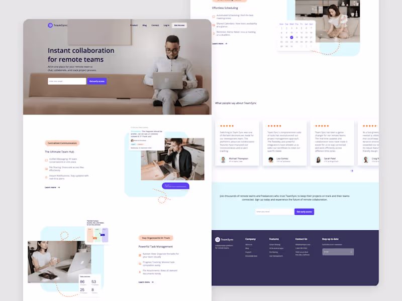 Cover image for TeamSync landing page
