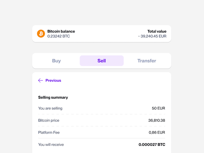 Cover image for Product design for a Bitcoin exchange platform