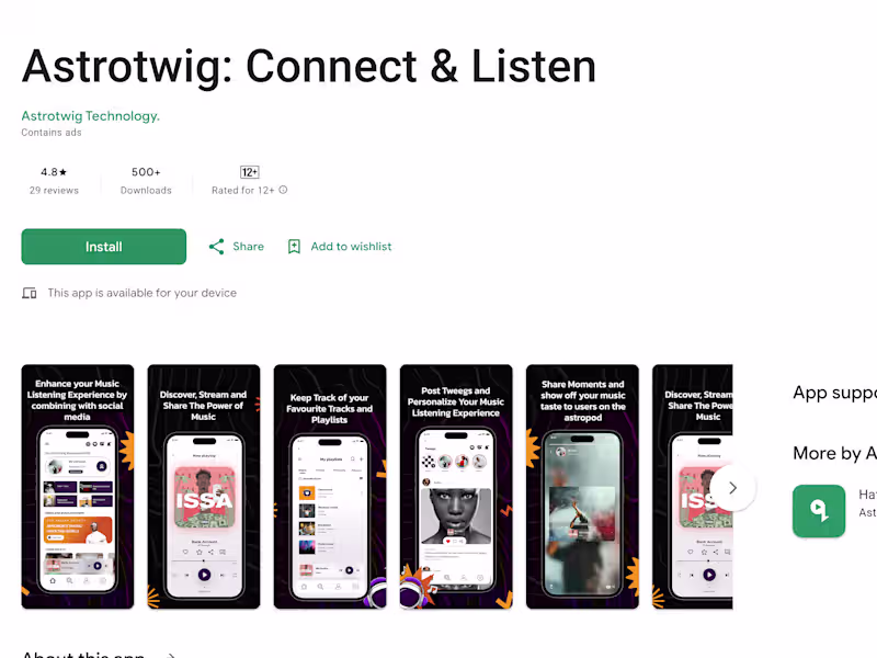 Cover image for Astrotwig: Connect & Listen - Apps on Google Play