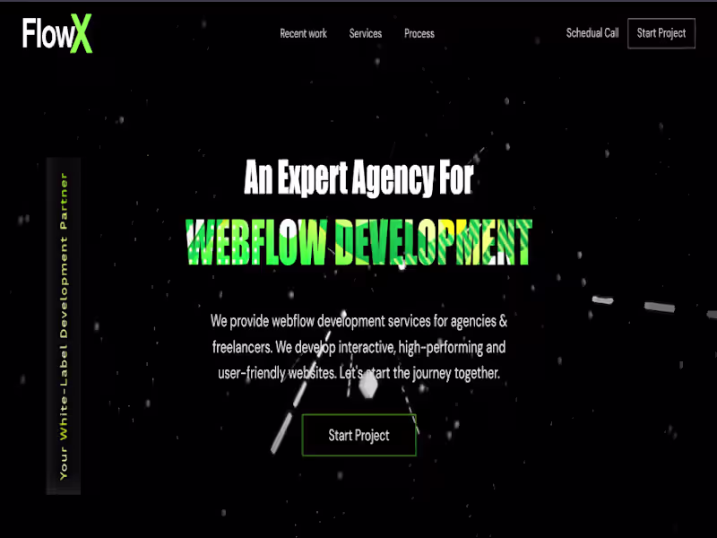 Cover image for FlowX: An Expert Webflow Development Agency