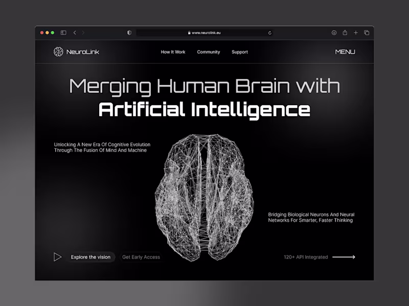 Cover image for Designed a modern hero section