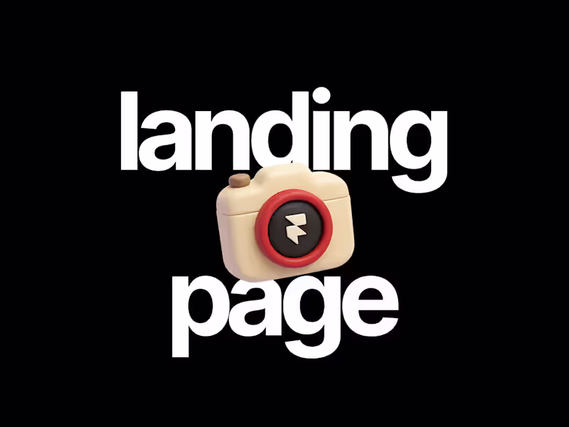 Cover image for Modern Framer Landing Page