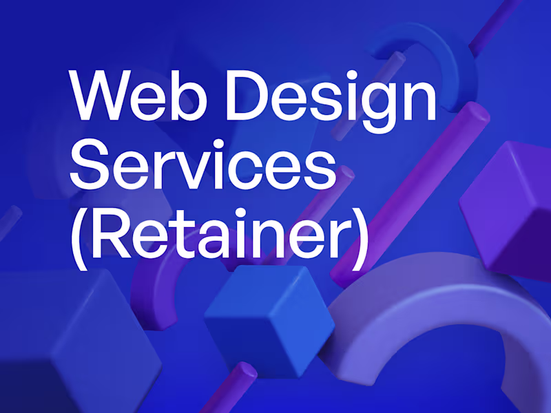 Cover image for Web Design Services (Retainer)