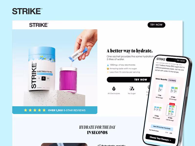 Cover image for CRO: Optimising The Supplement Buying Experience With Replo
