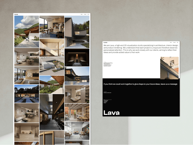 Cover image for Lava-Visuals. Architectural visualization