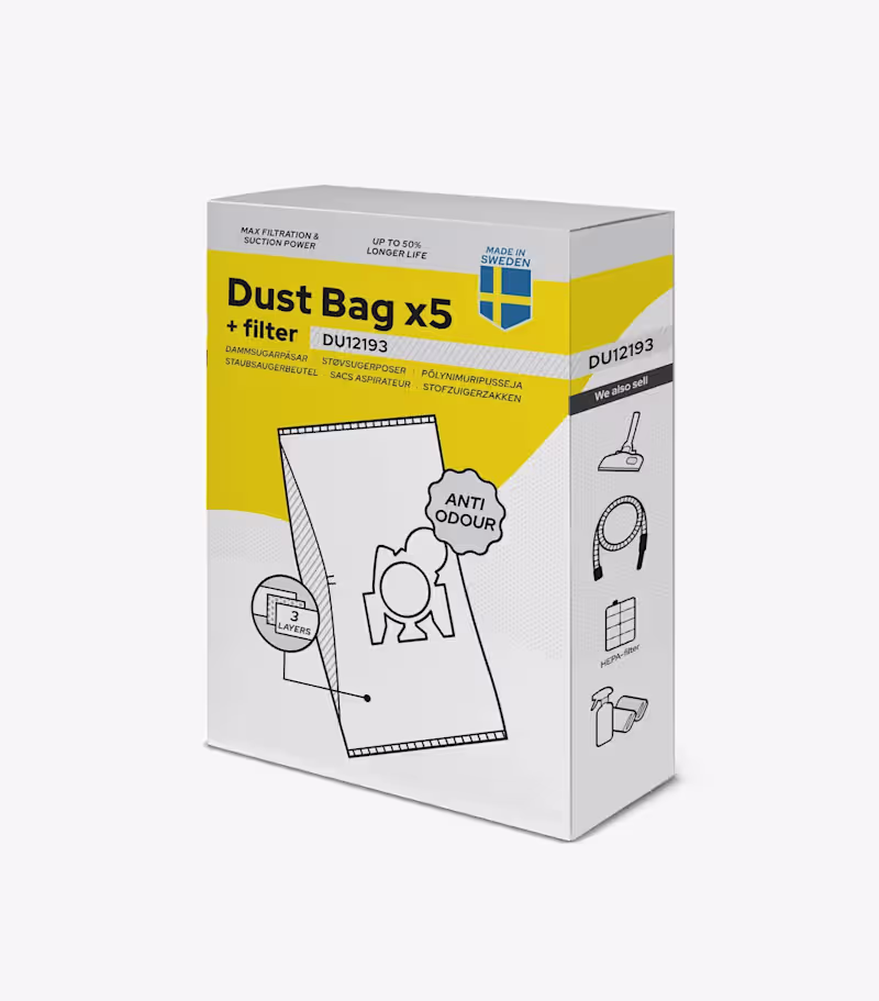 Cover image for Package design: Vacuum cleaner bags