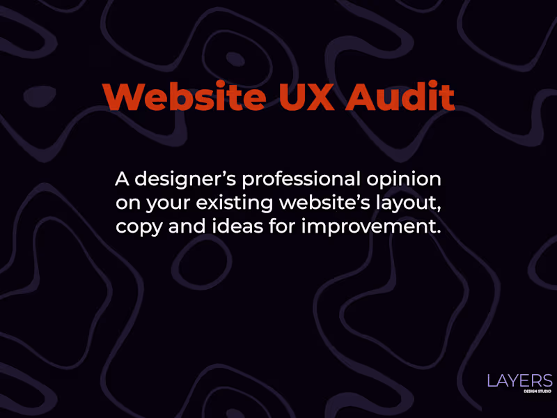 Cover image for Website UX Audit
