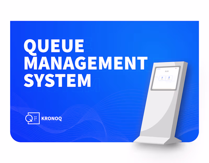 Cover image for KRONOQ – Modern SaaS Queue Management System