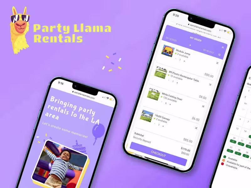 Cover image for Party Llama Rentals - Party Rental Supplies
