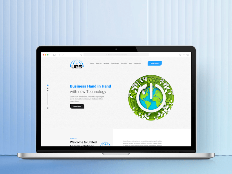 Cover image for Modern Website UI for United Energy Solutions
