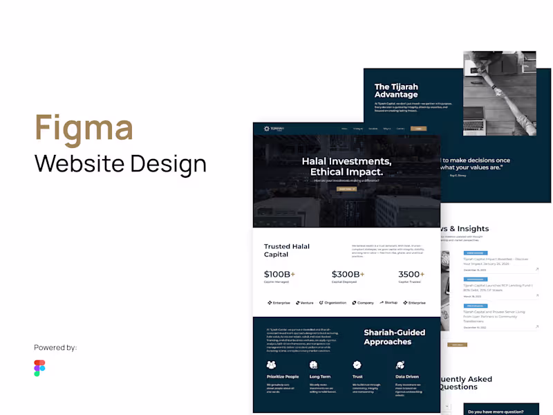 Cover image for Figma Website Design for Startups & Creatives