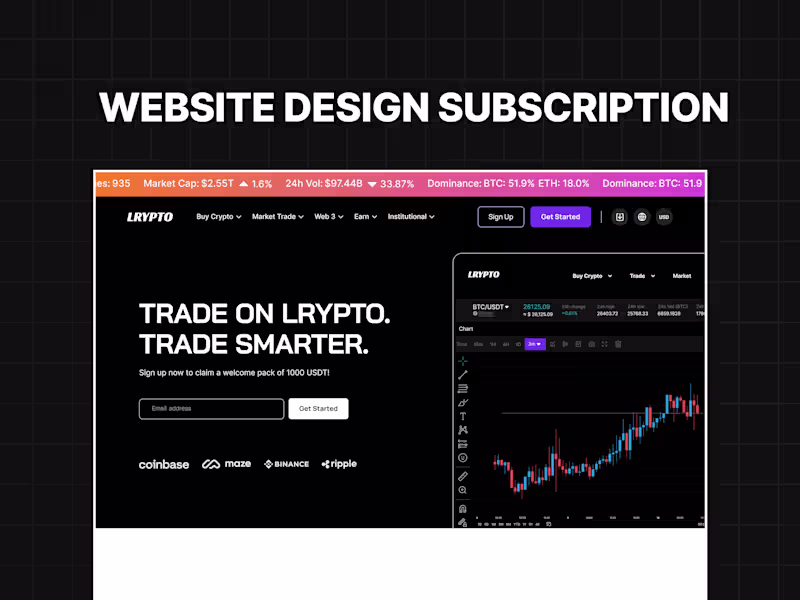 Cover image for Website  Design Subscription
