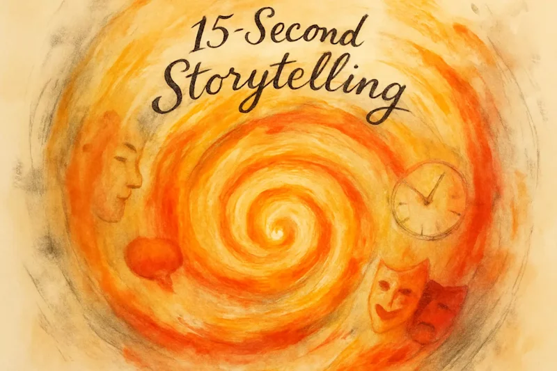 Cover image for 15-Second Storytelling: A Guide to Captivating Your Audience in a Flash