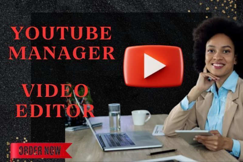 Cover image for I will manage your channel and edit video  for $50, freelancer …