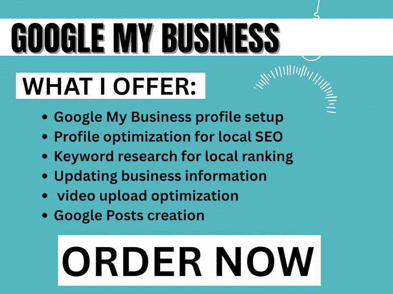 Cover image for I will optimize google my business profile for local SEO