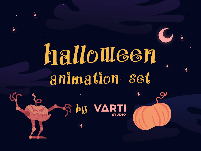 Cover image for 2D Halloween animation set