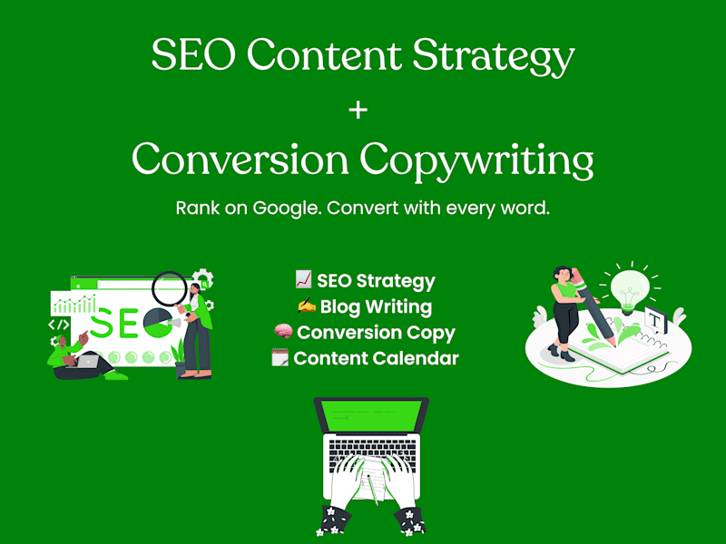 Cover image for SEO Content Strategist & Conversion Copywriter for Brands