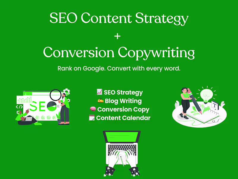 Cover image for SEO Content Strategist & Conversion Copywriter for Brands