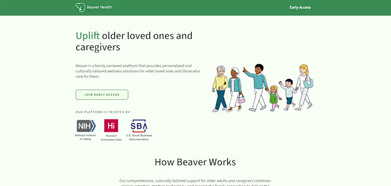 Cover image for BeaverHealth | AI Powered Cognitive Support Platform