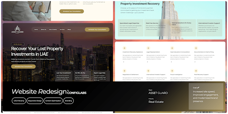 Cover image for Asset Guard DXB Website UIUX Design