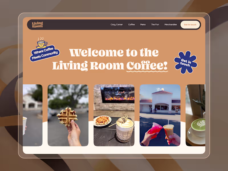 Cover image for Living Room Coffee Website