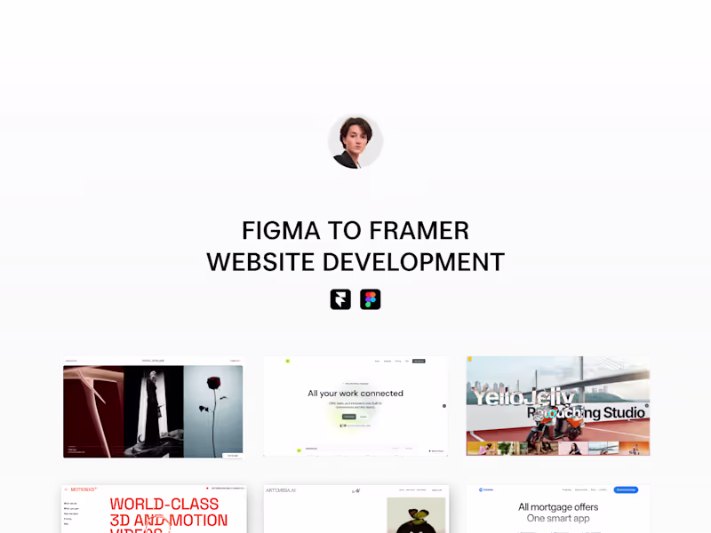 Cover image for Figma to Framer Website Development