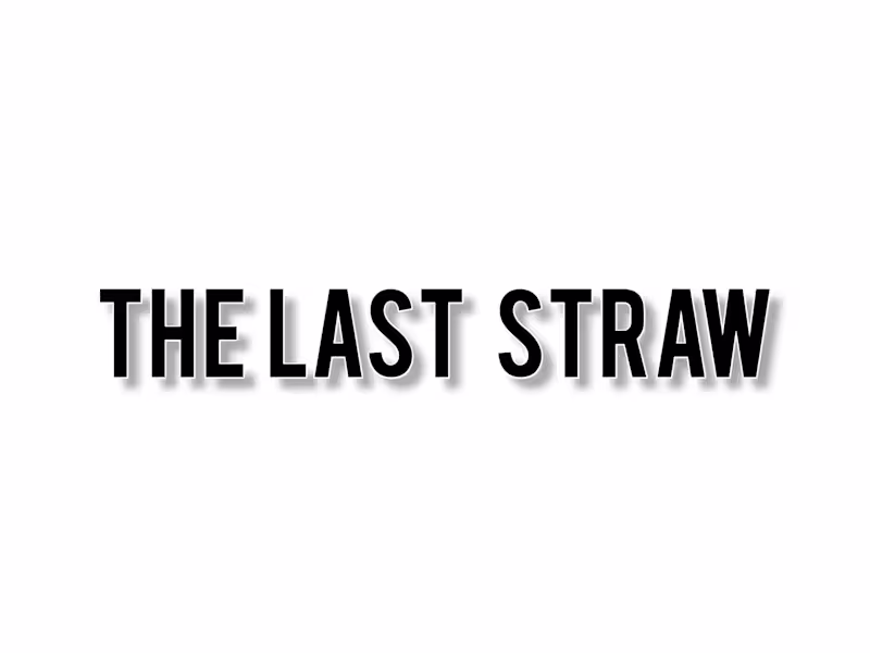 Cover image for Tha last straw