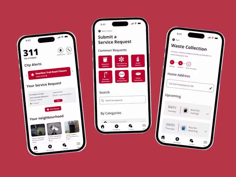 Cover image for Case Study: City of Calgary 311 App