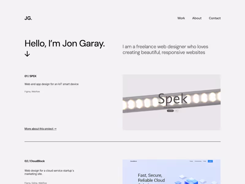 Cover image for Jon Garay Portfolio